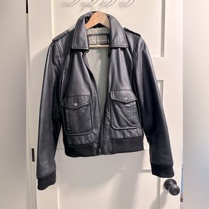 BOD & CHRISTENSEN Sheep leather bomber